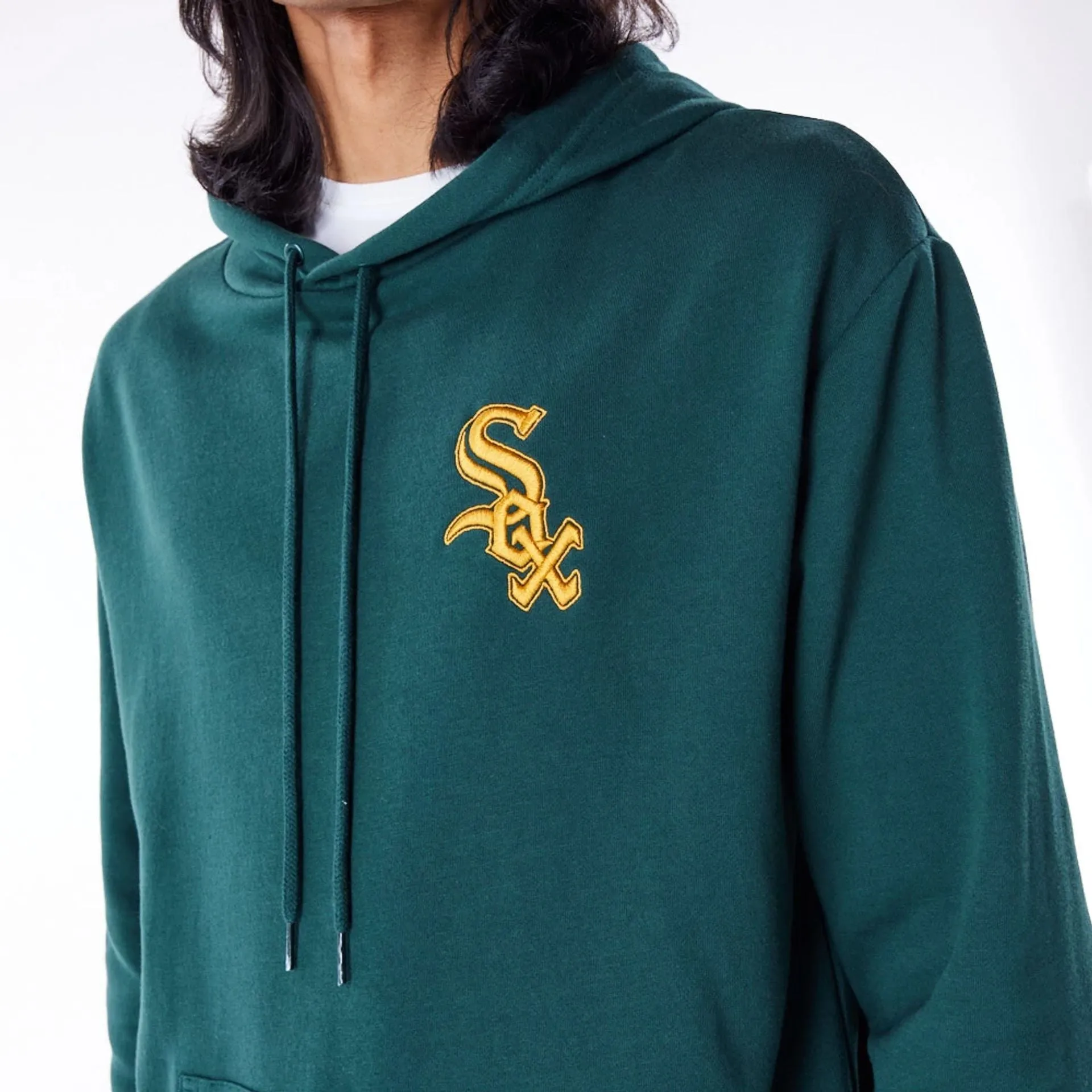 Chicago White Sox League Essential Dark Green Oversized Pullover Hoodie