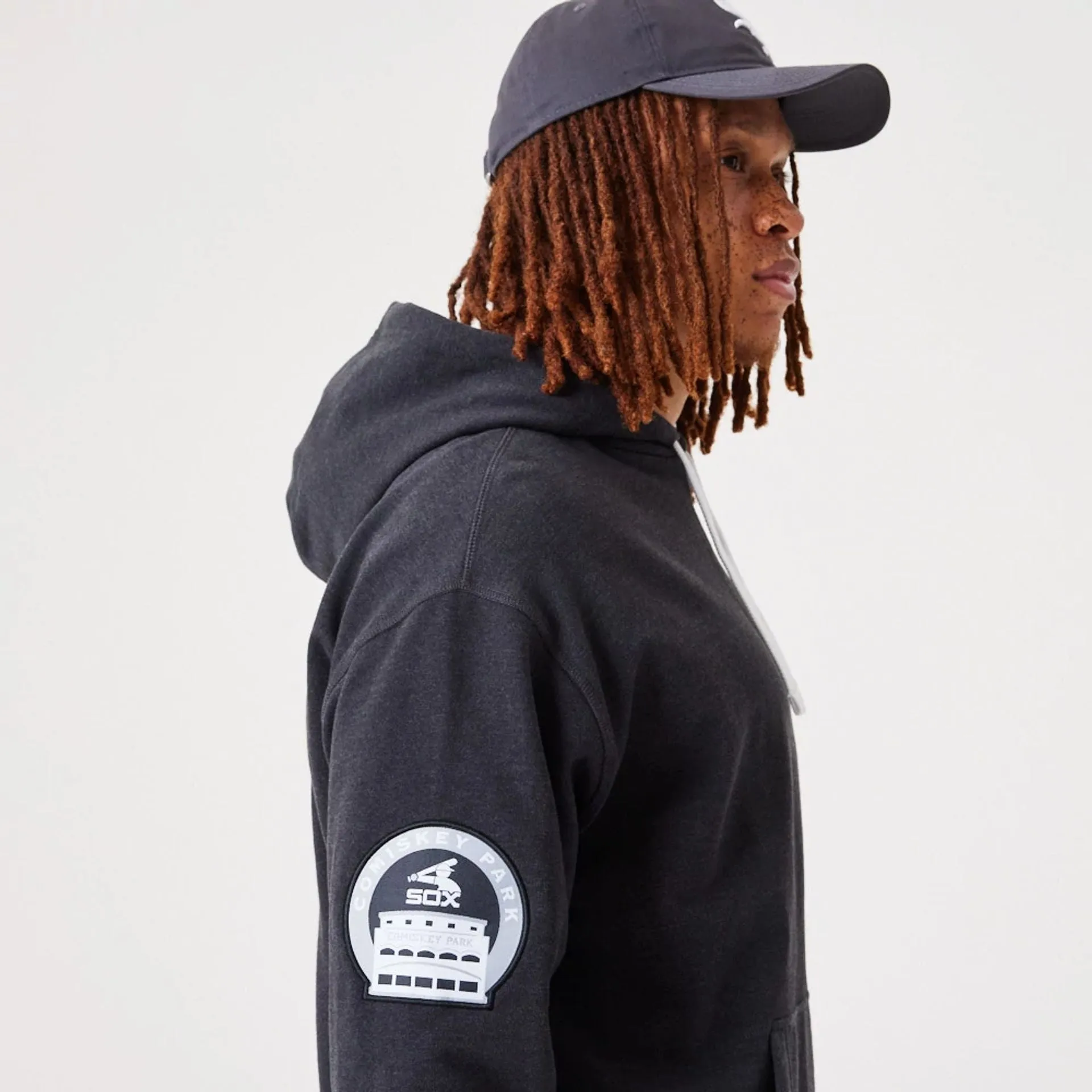 Chicago White Sox MLB Heritage Medium Grey Oversized Hoodie