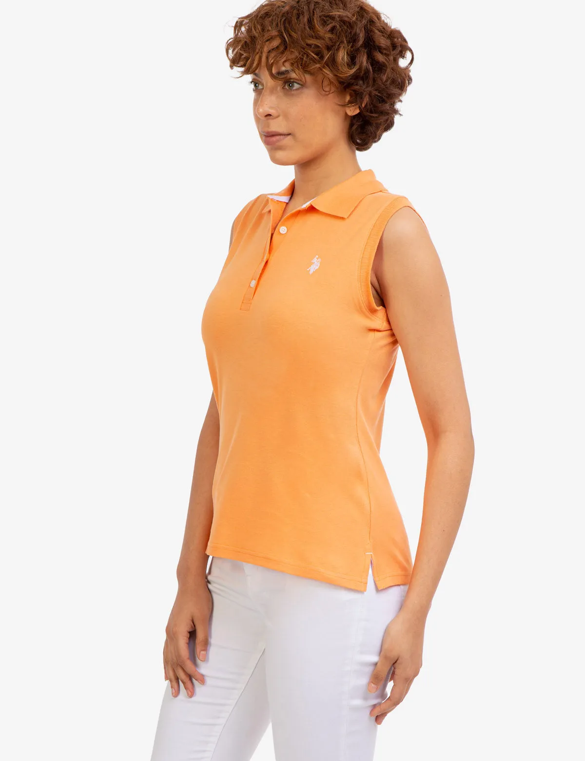 CLASSIC SLEEVELESS POLO SHIRT