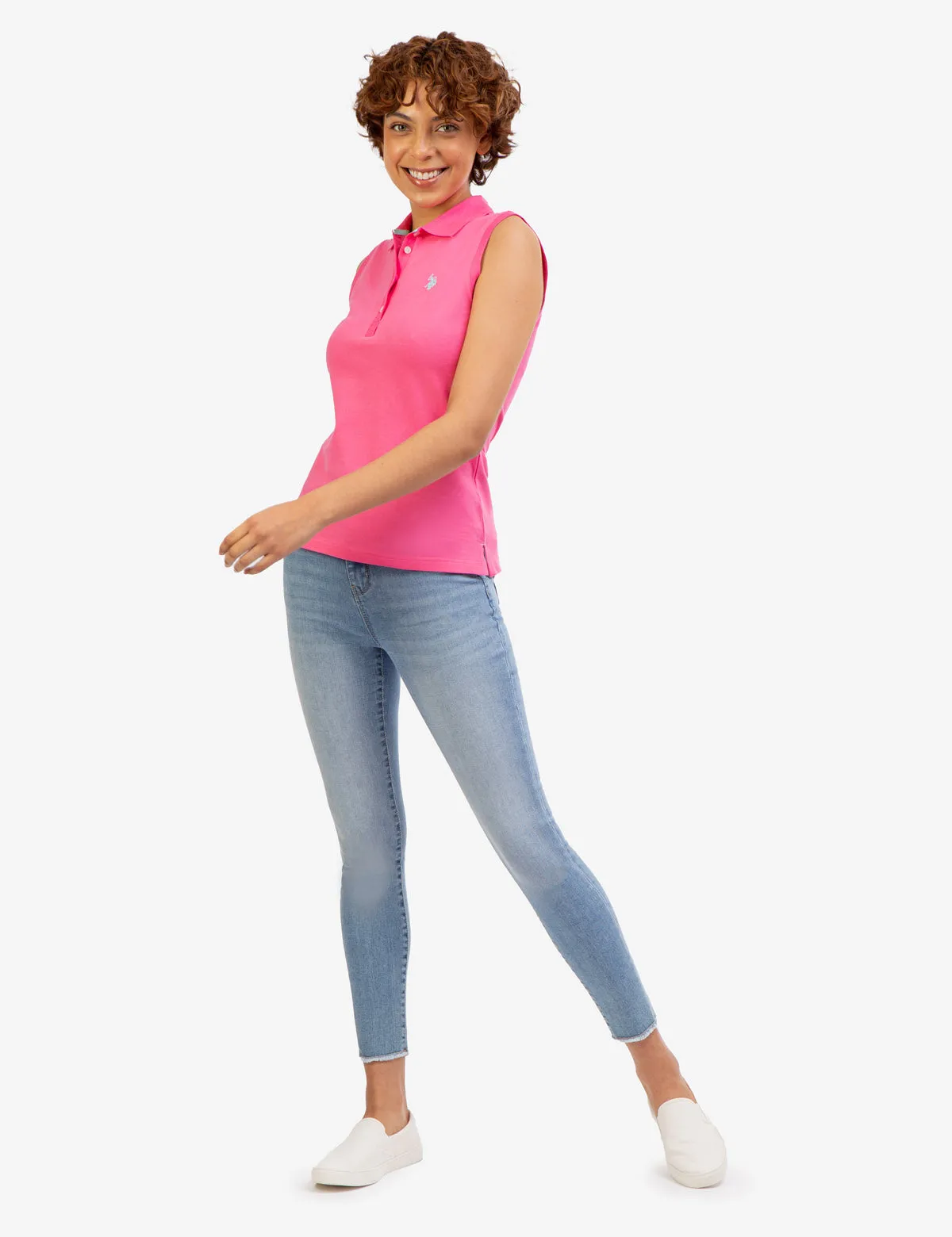 CLASSIC SLEEVELESS POLO SHIRT