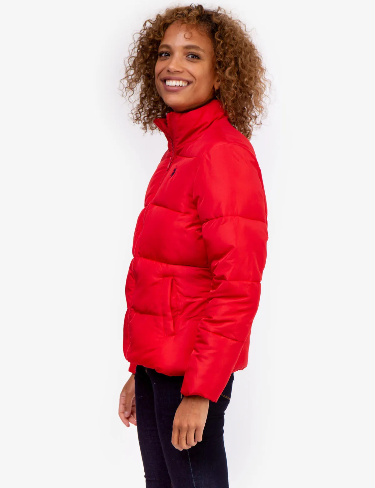 CLASSIC ZIP FRONT PUFFER JACKET
