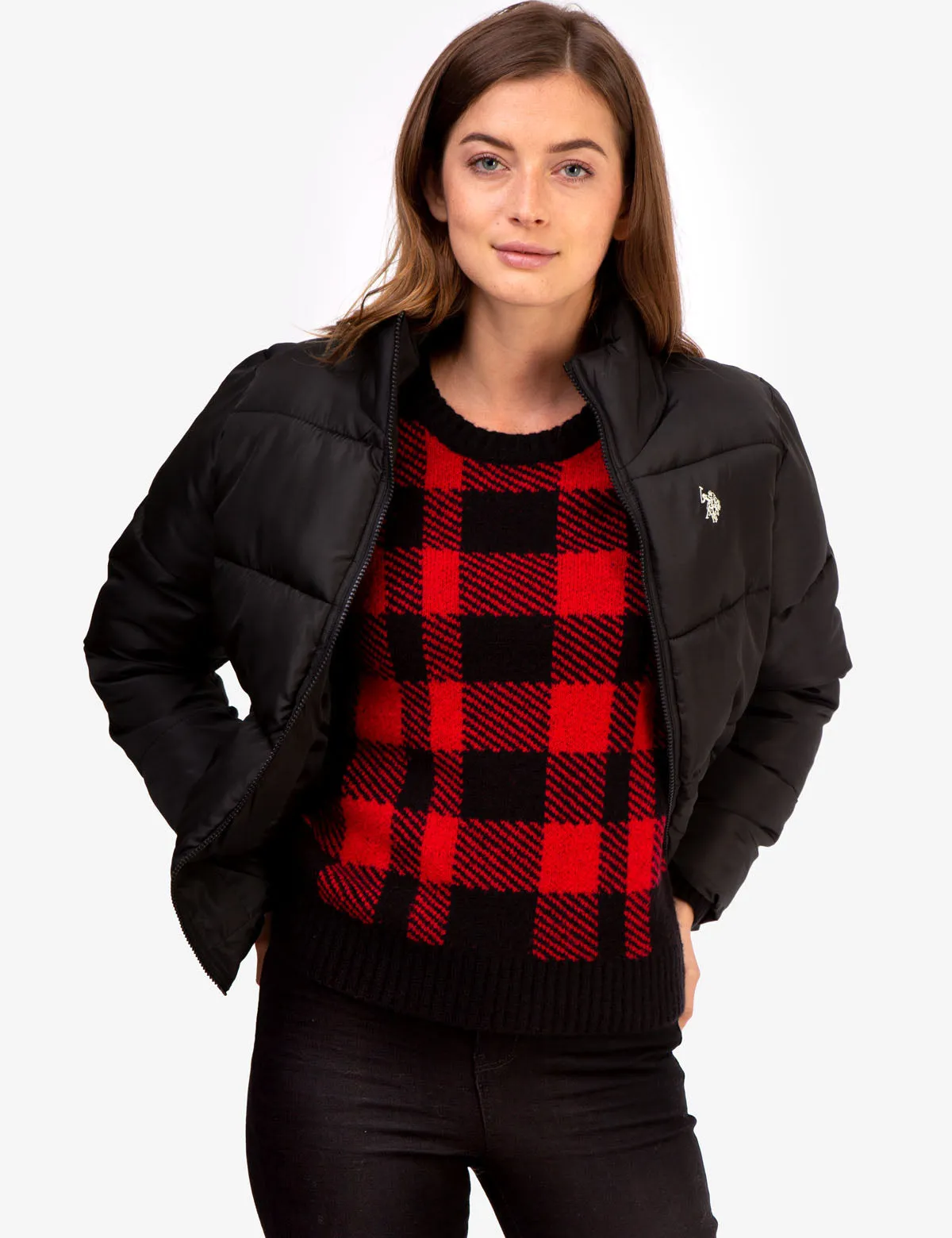CLASSIC ZIP FRONT PUFFER JACKET