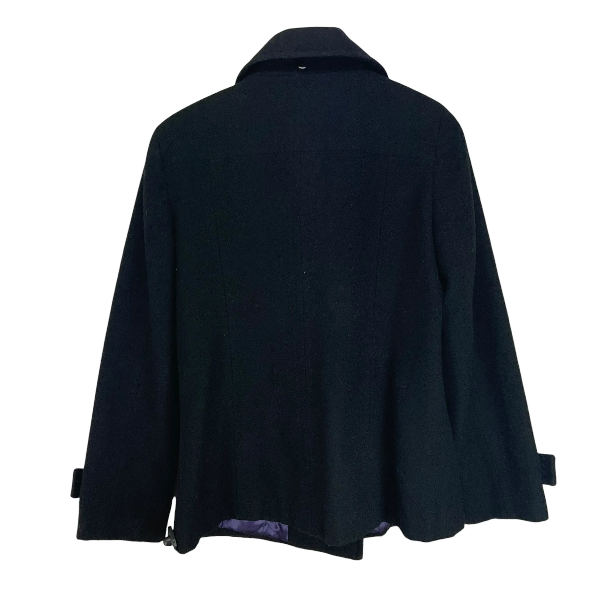 Coat Peacoat By Calvin Klein O In Black, Size: M