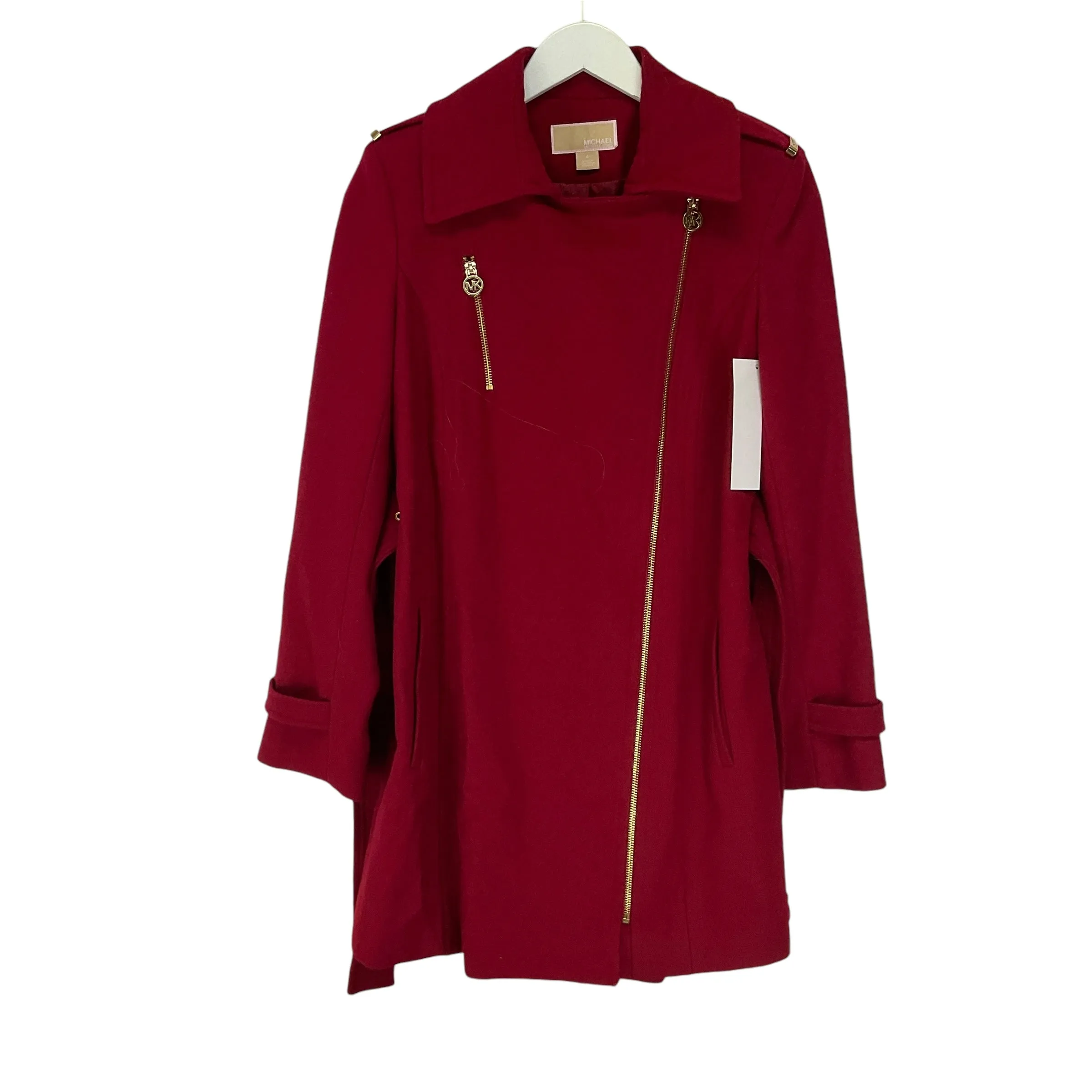Coat Peacoat By Michael By Michael Kors In Red, Size: 4