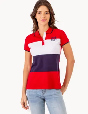 COLORBLOCK CREST LOGO POLO SHIRT