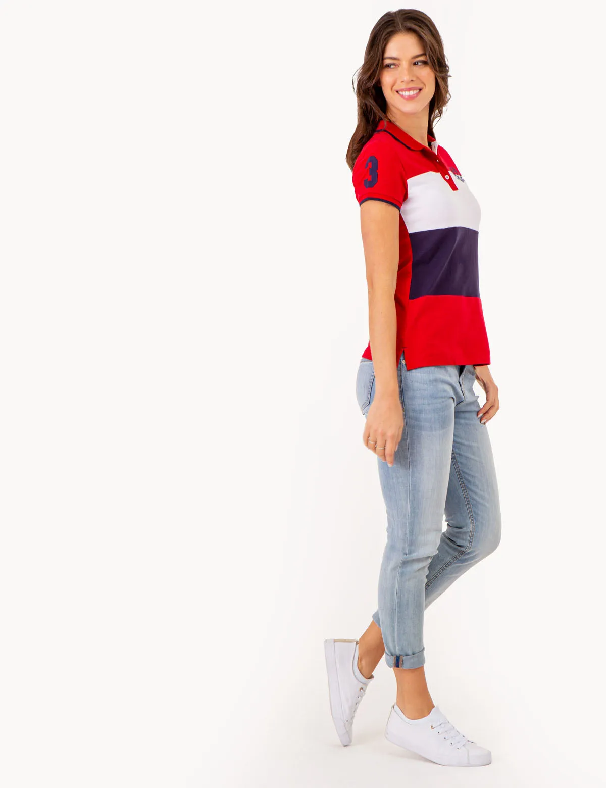 COLORBLOCK CREST LOGO POLO SHIRT