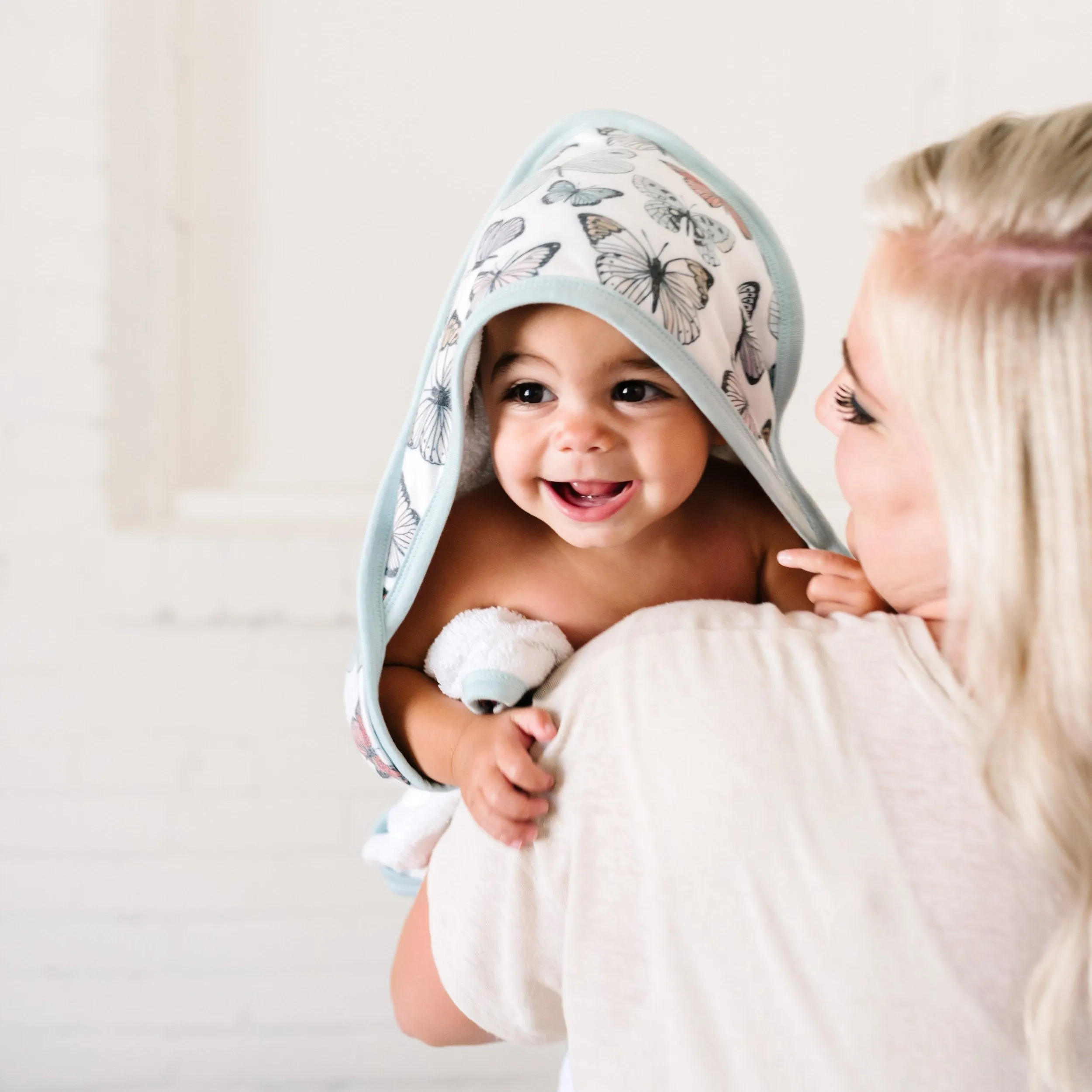 Copper Pearl Premium Knit Hooded Towel | Dot