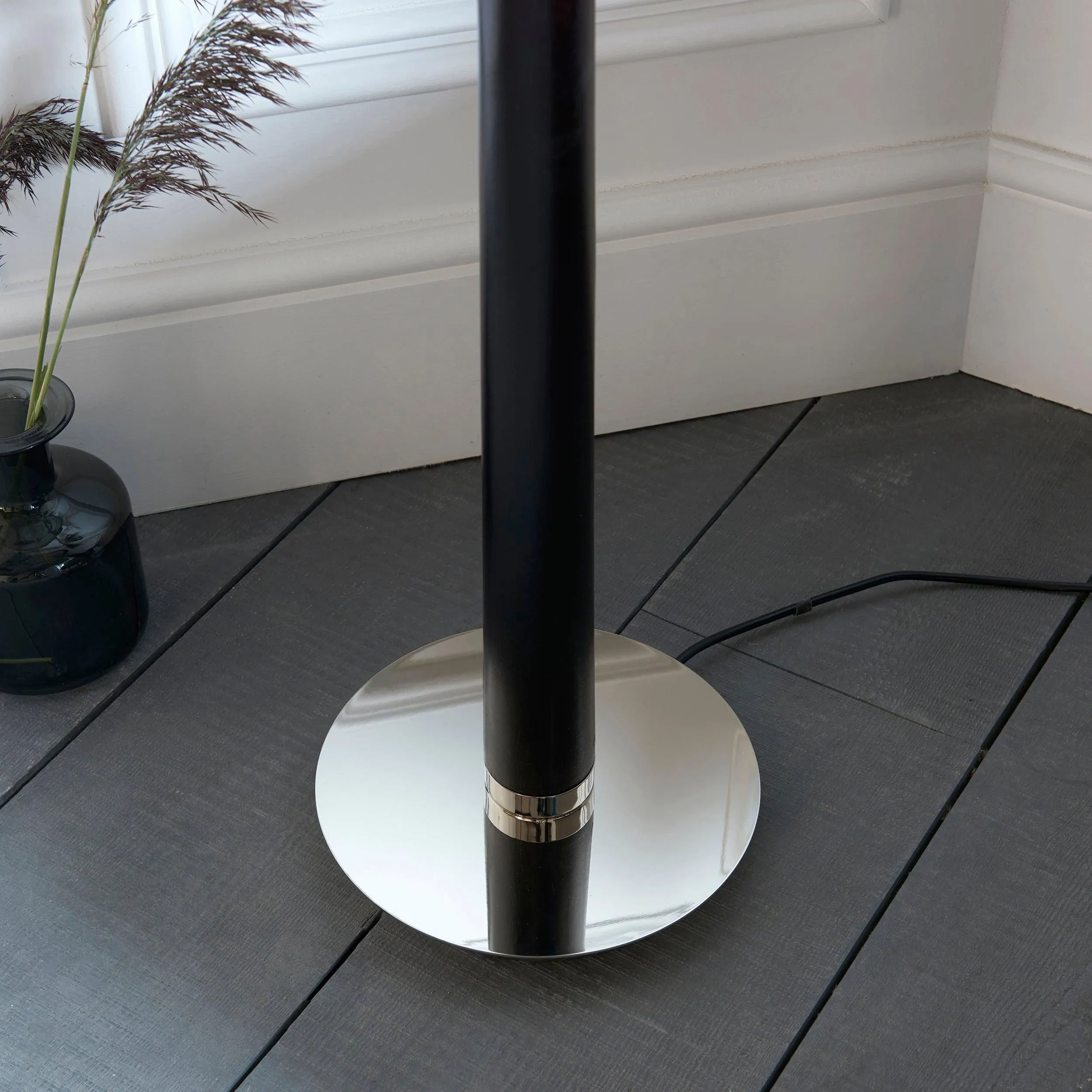 Corvina Nickel Floor Lamp
