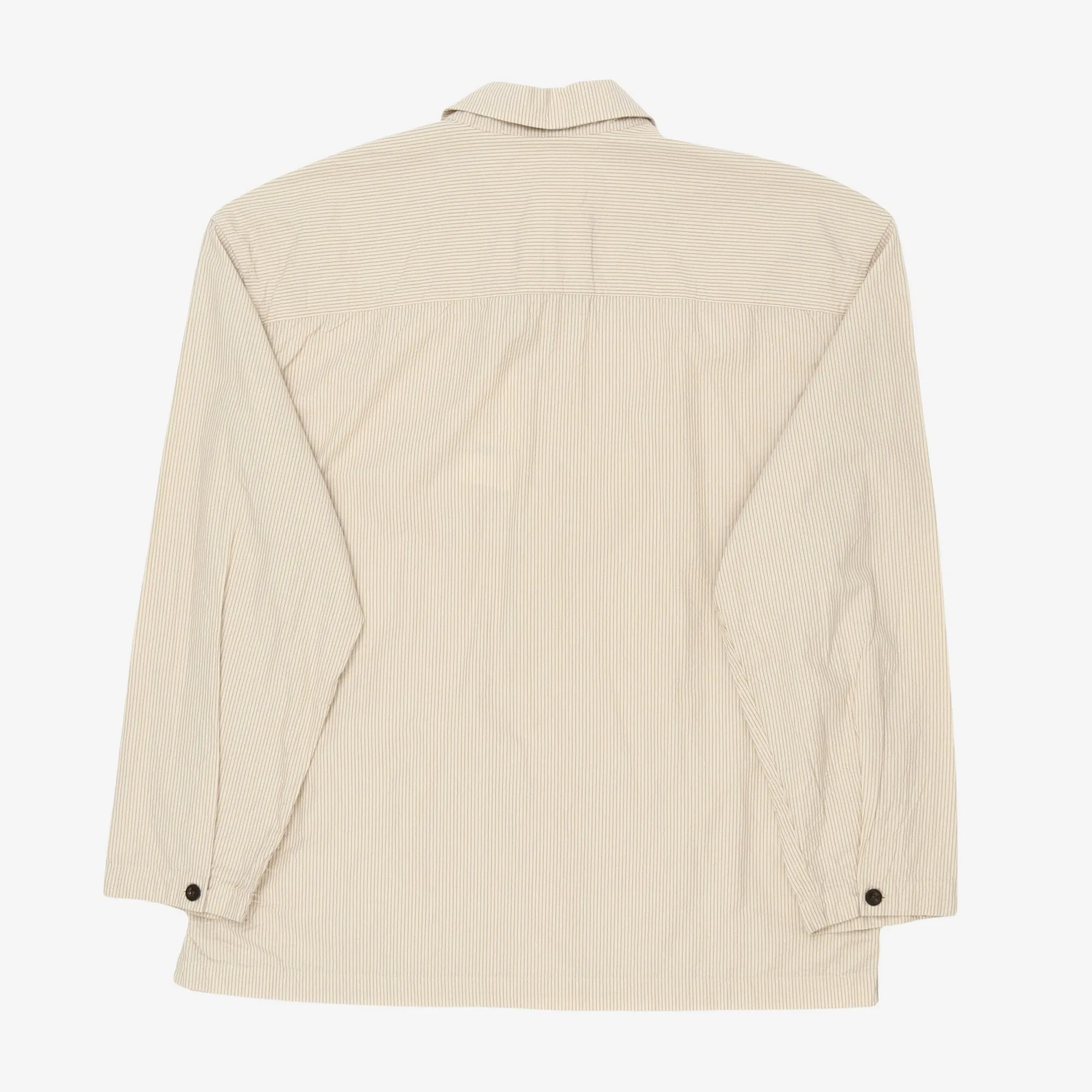 Crinkle Stripe Chore Jacket