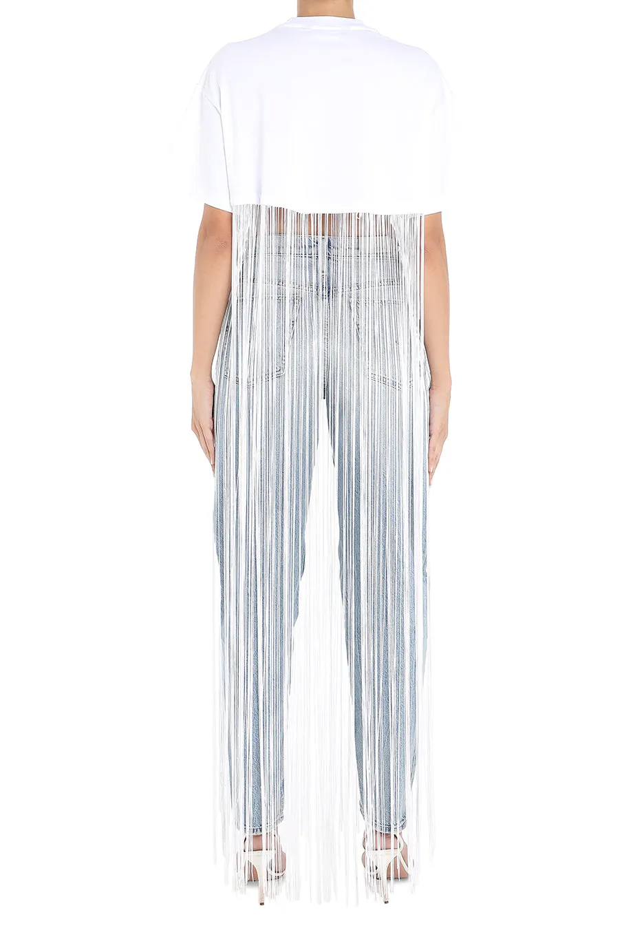 Cropped Fringe T-Shirt