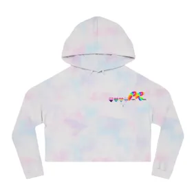 Cropped Hoodie Pride Hearts on Front and Back