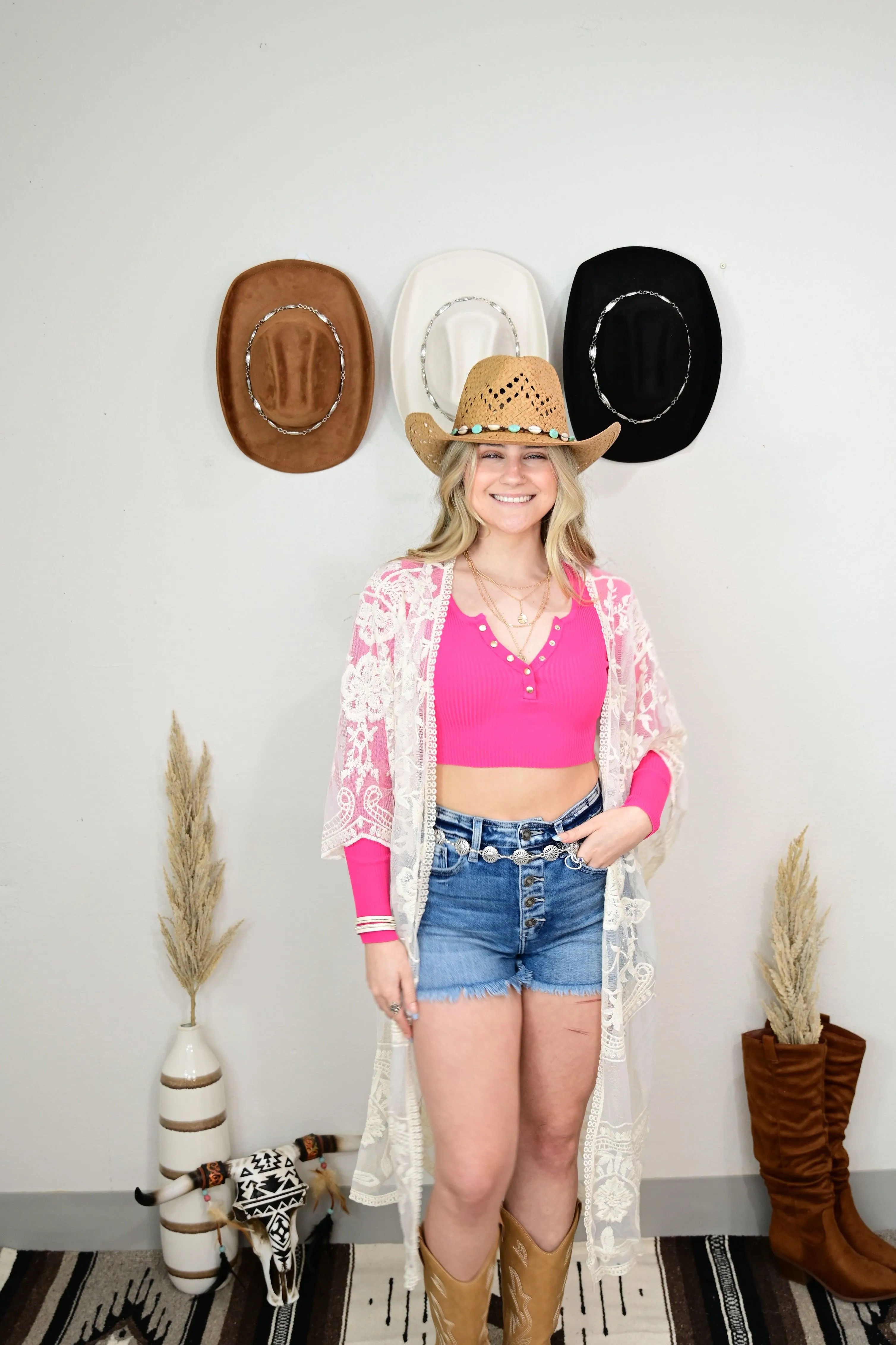 Cropped Long Sleeve Jenna Top
