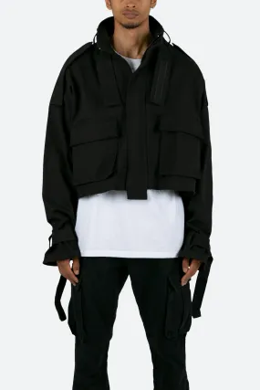 Cropped M65 Jacket - Black