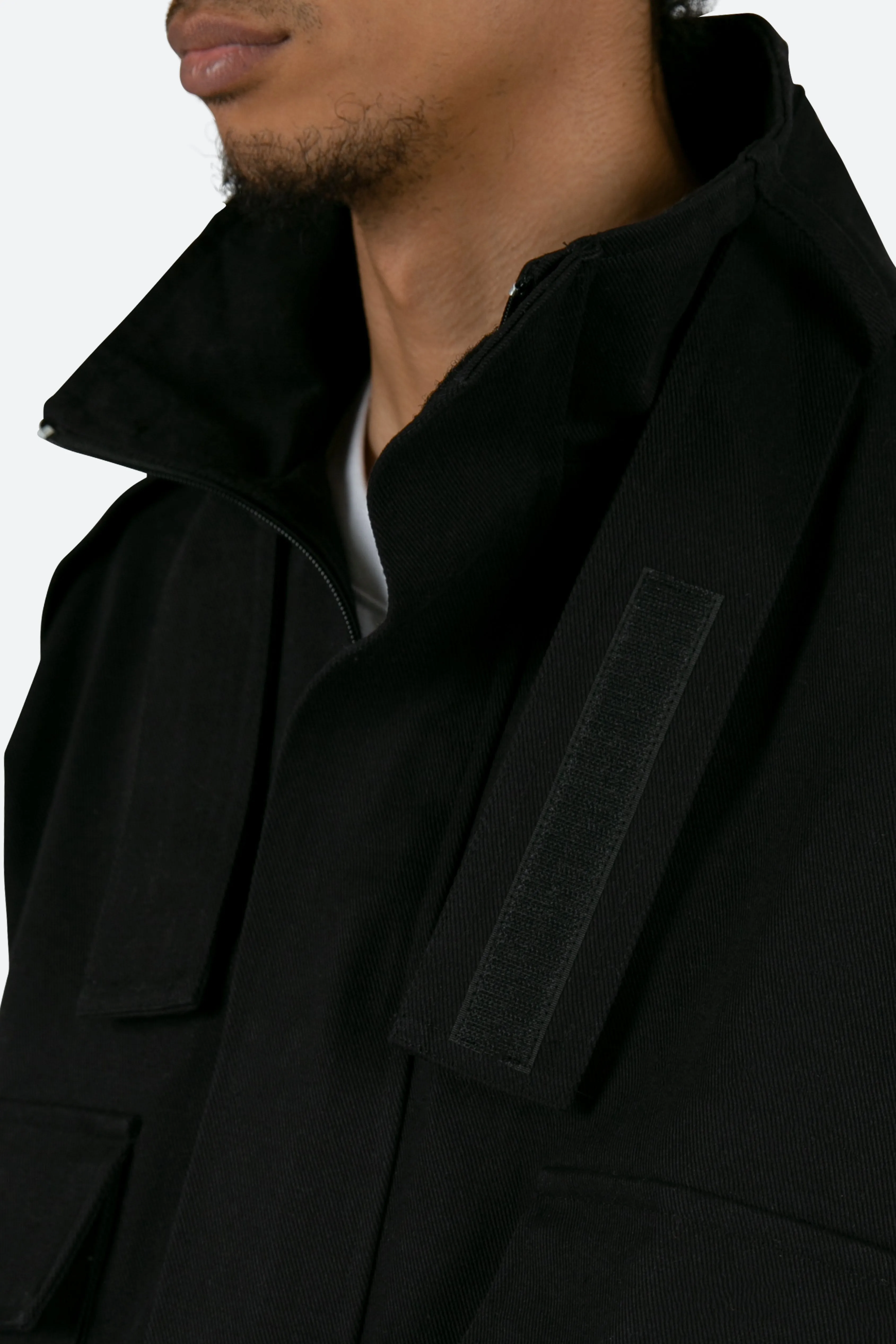 Cropped M65 Jacket - Black