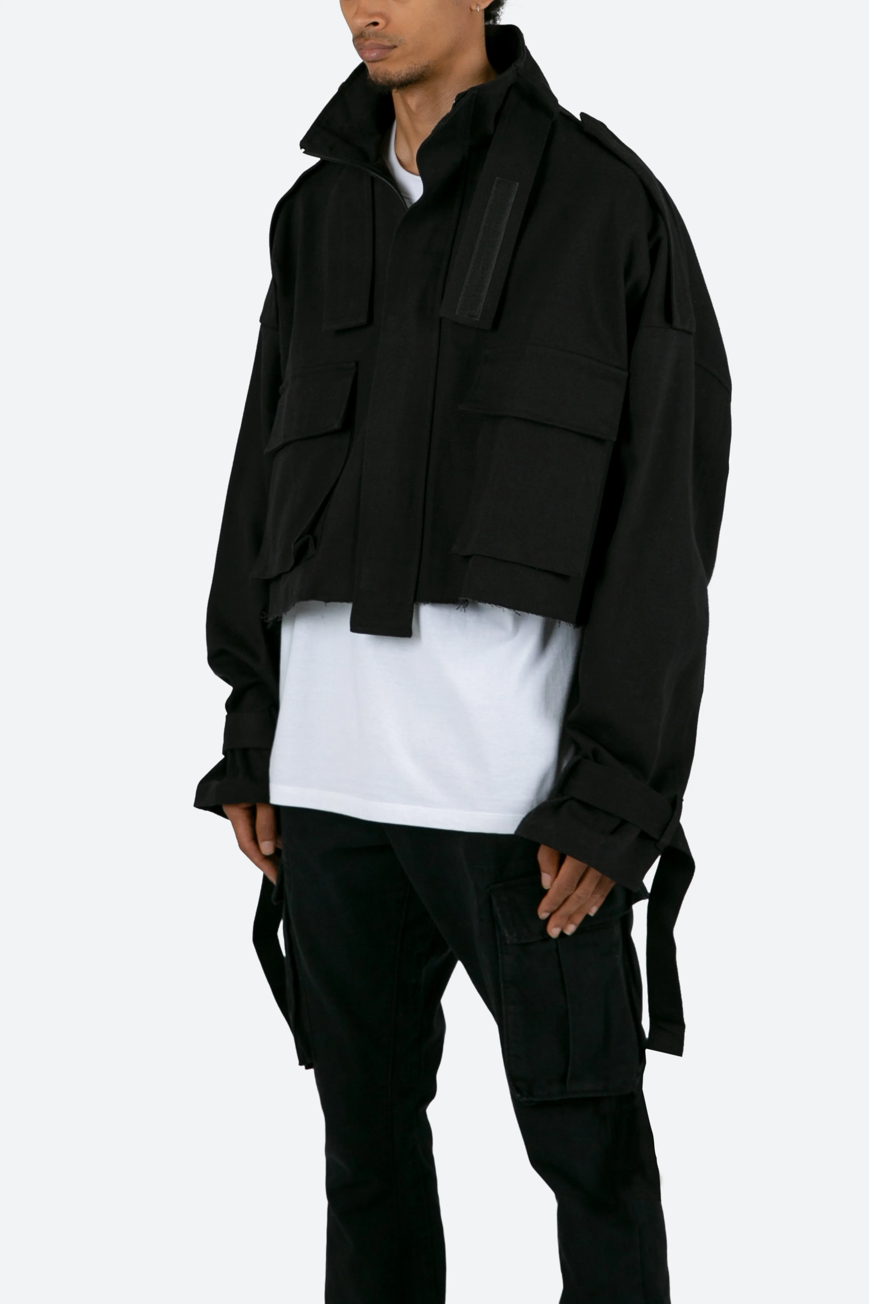 Cropped M65 Jacket - Black