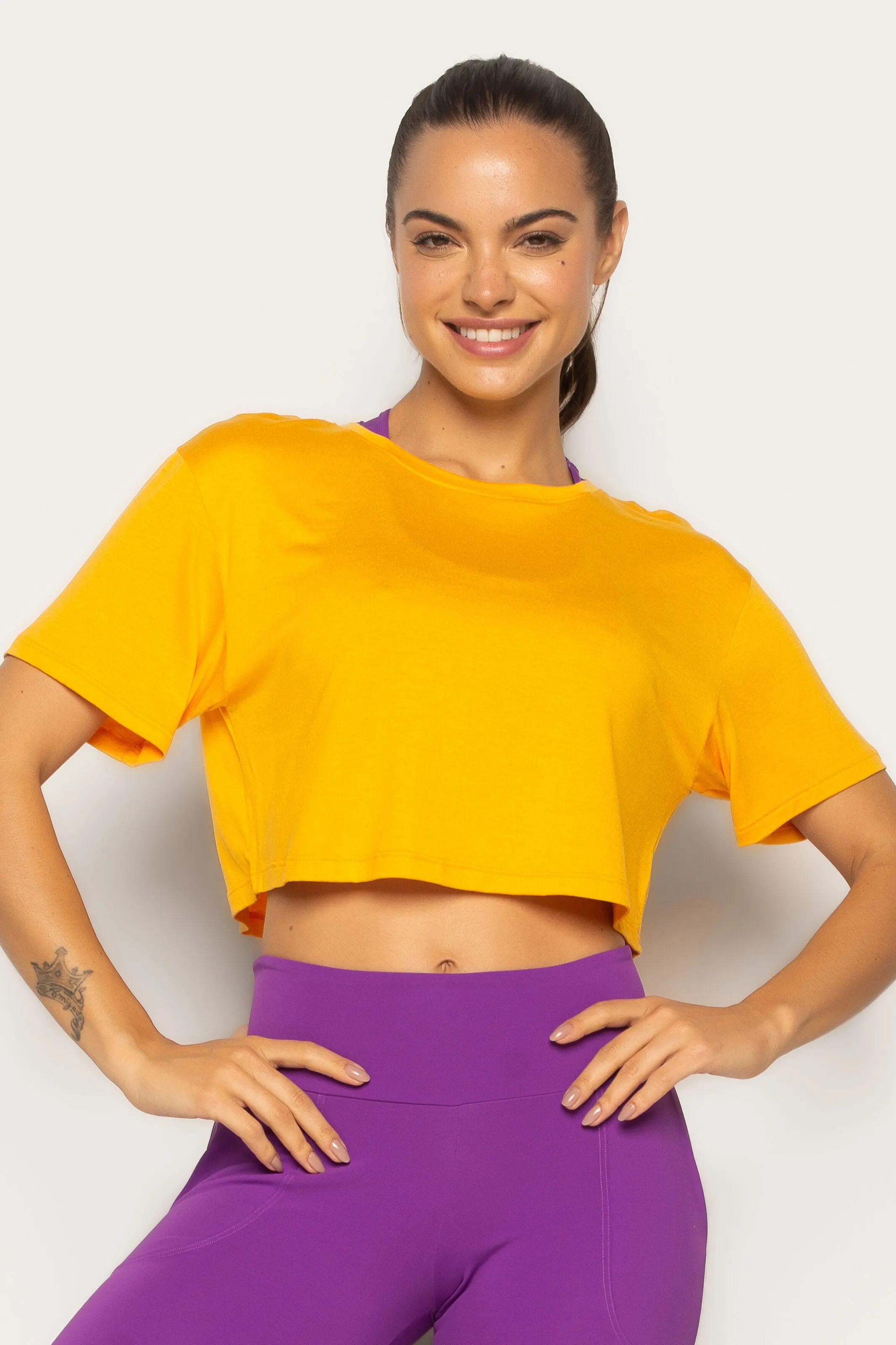 Cropped T-Shirt Amarelo