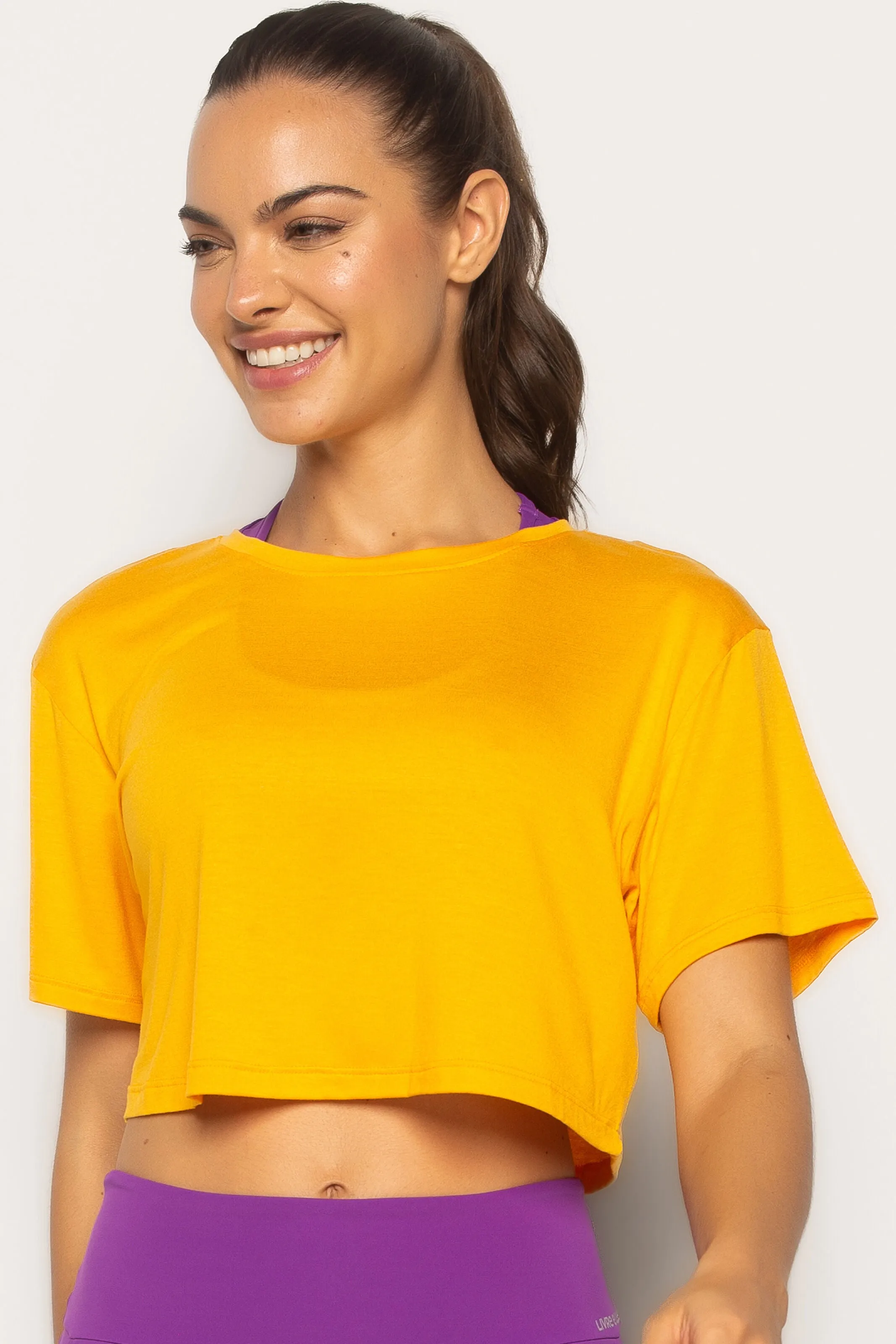 Cropped T-Shirt Amarelo