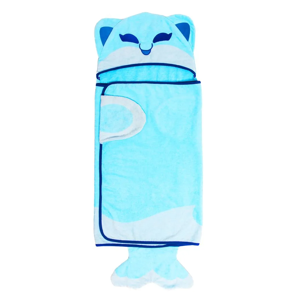 Adorable Dolphin Cat Hooded Towel for Kids - Soft and Cozy Bath Wrap - Perfect for After Swim or Bath Time