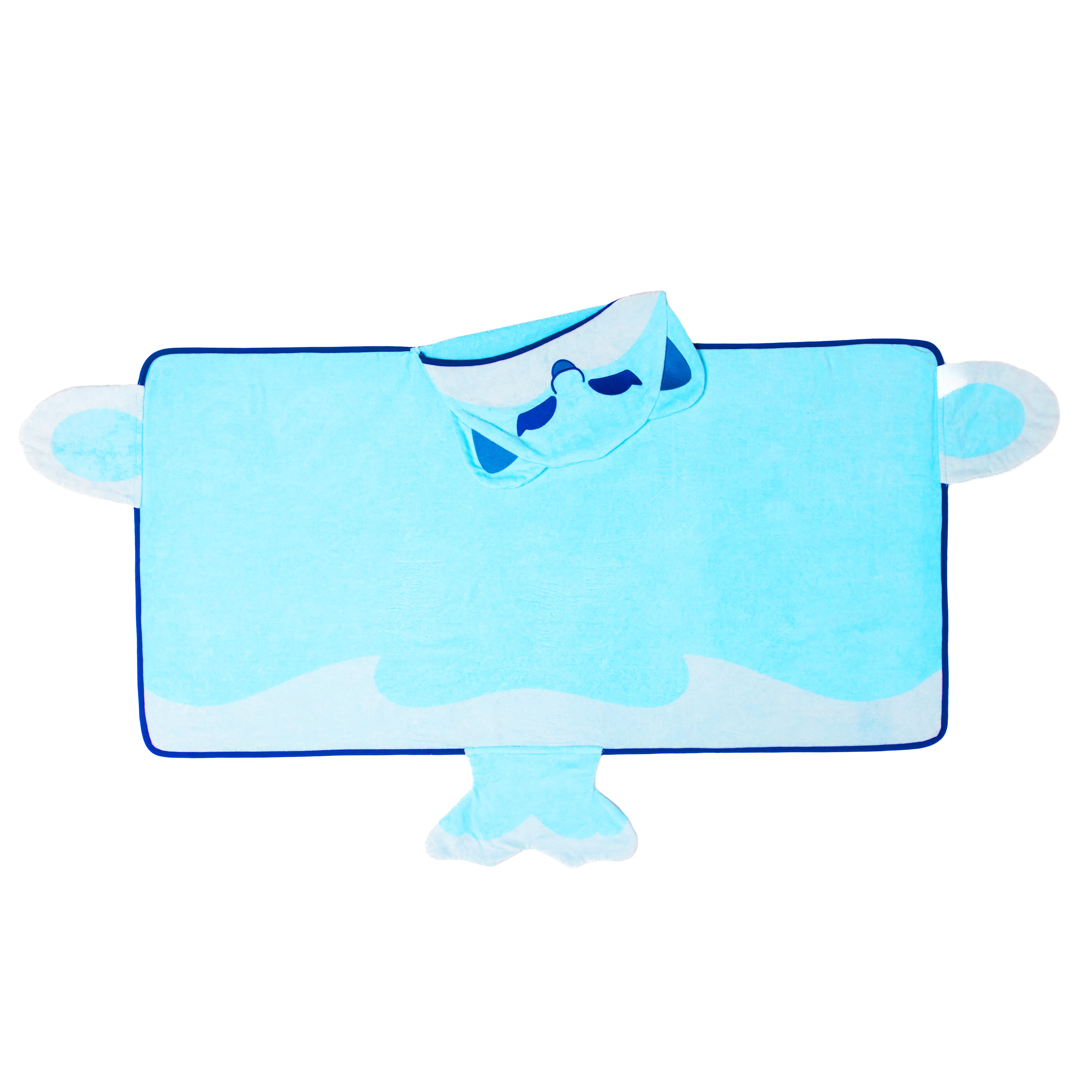 Adorable Dolphin Cat Hooded Towel for Kids - Soft and Cozy Bath Wrap - Perfect for After Swim or Bath Time