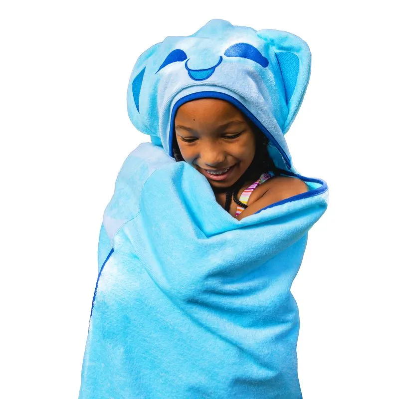Adorable Dolphin Cat Hooded Towel for Kids - Soft and Cozy Bath Wrap - Perfect for After Swim or Bath Time