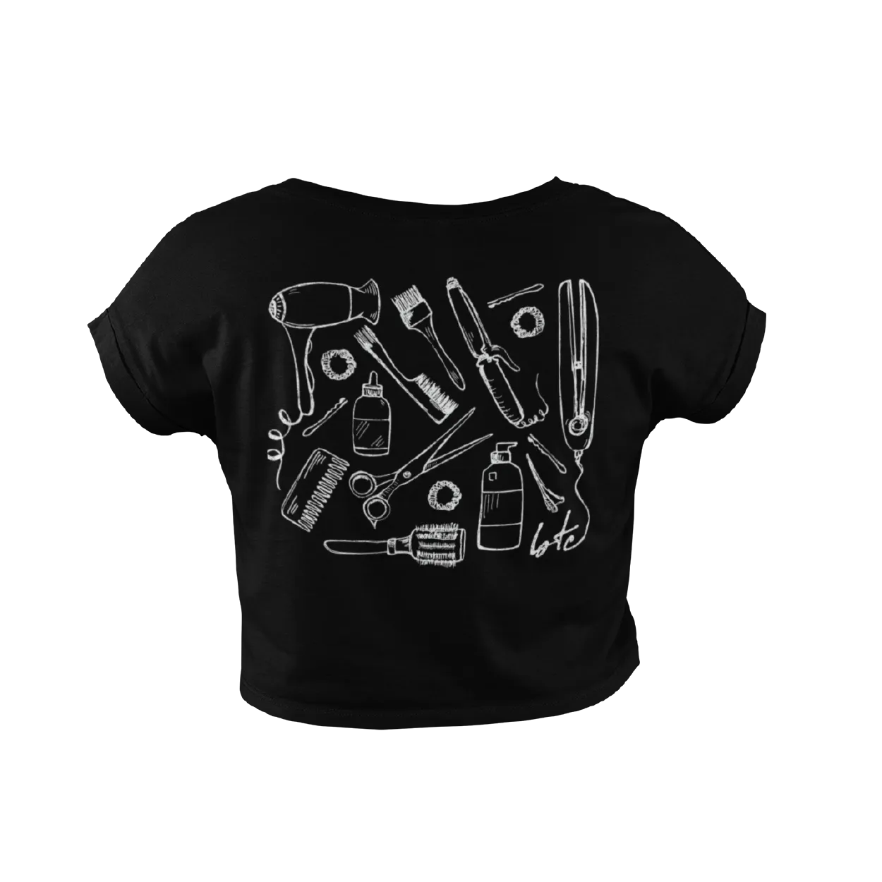 Doodle Cropped T-Shirt