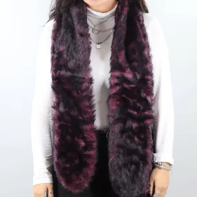 Faux Fur Muffler - Purple