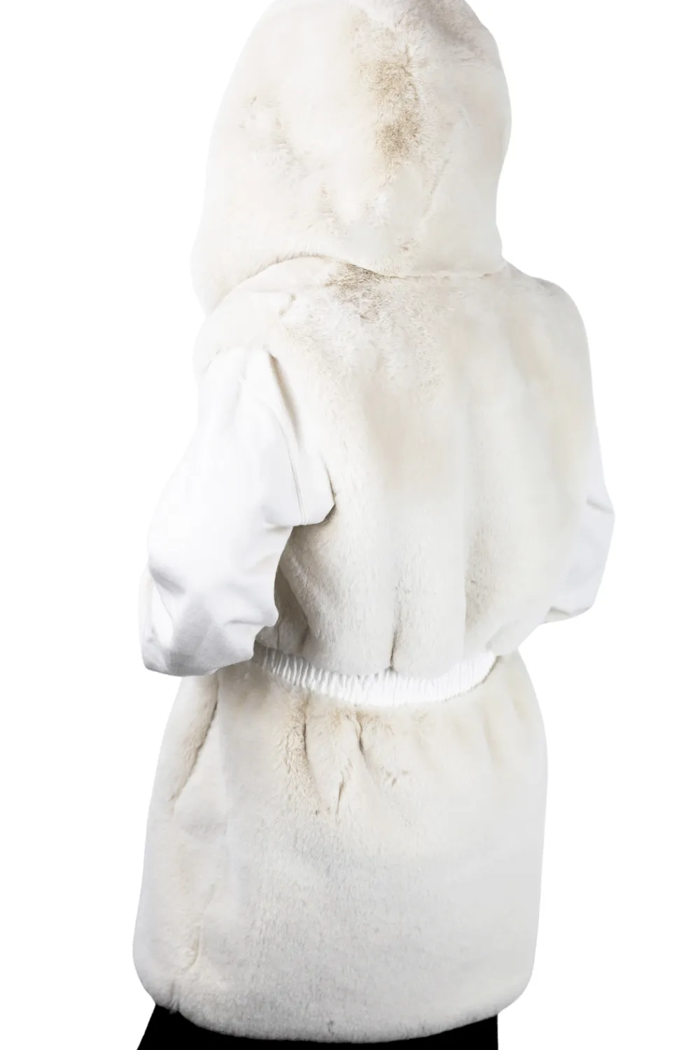 Faux Fur Vest - Ivory