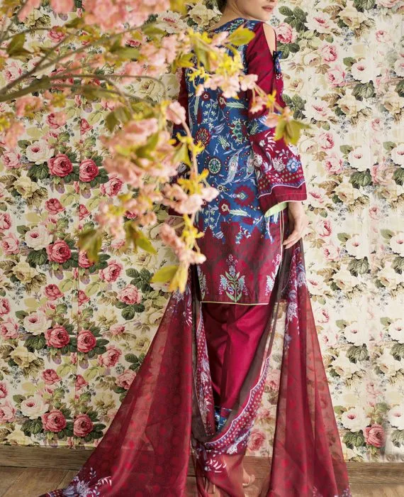 Feminine Embroidered Lawn Collection 2017 – 3A