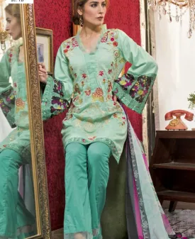 Feminine Embroidered Lawn Collection 2017 – 7B