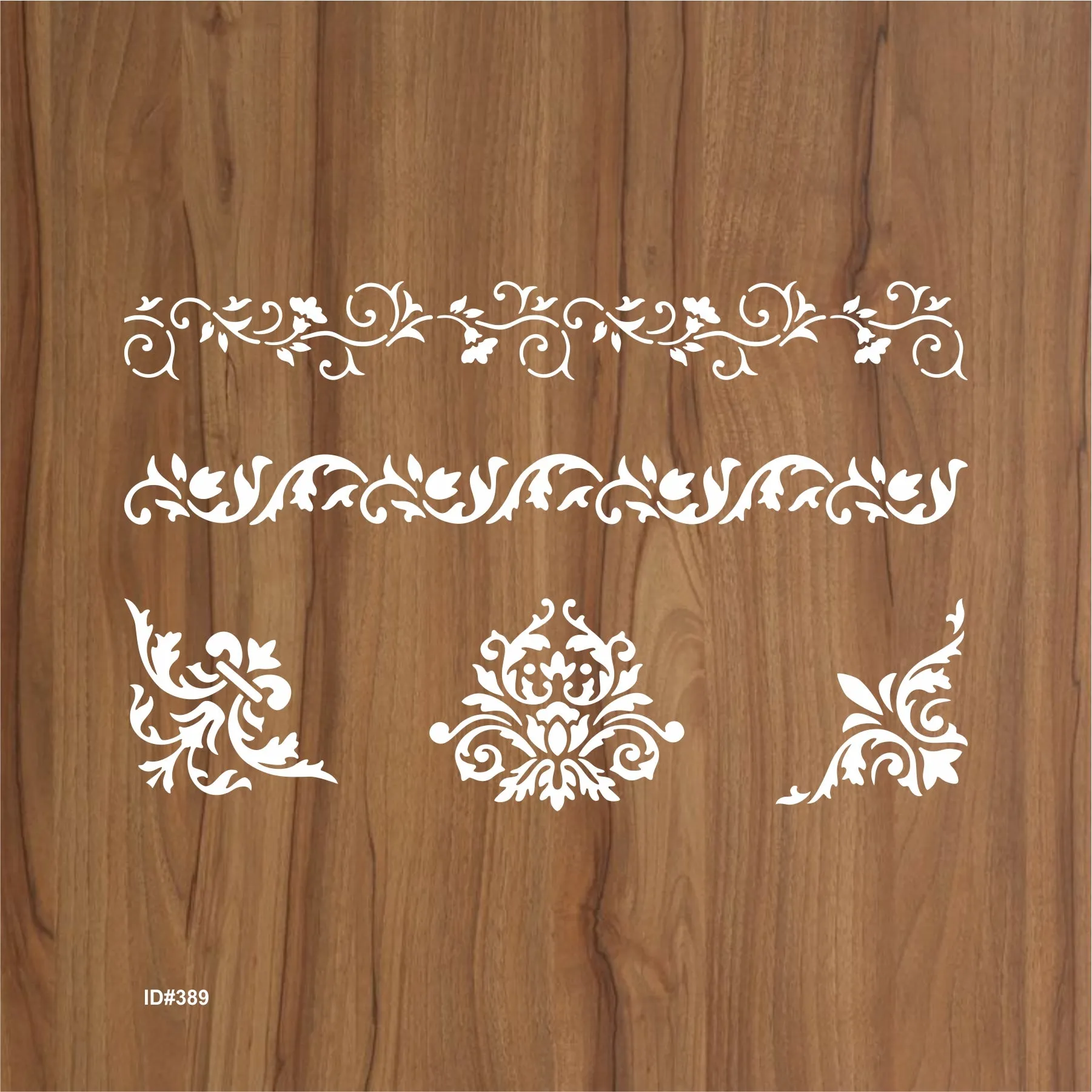 Floral Border Stencil Wall Painting Scrapbooking Stamping Embossing Album Paper Card Template. ID #389
