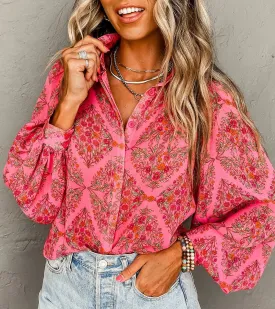 Floral Puff Sleeve Shirt