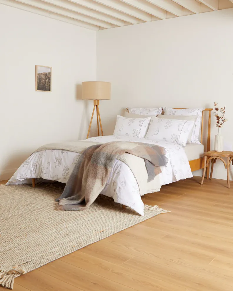 Foxford Mink Meadow Square Pillowcase