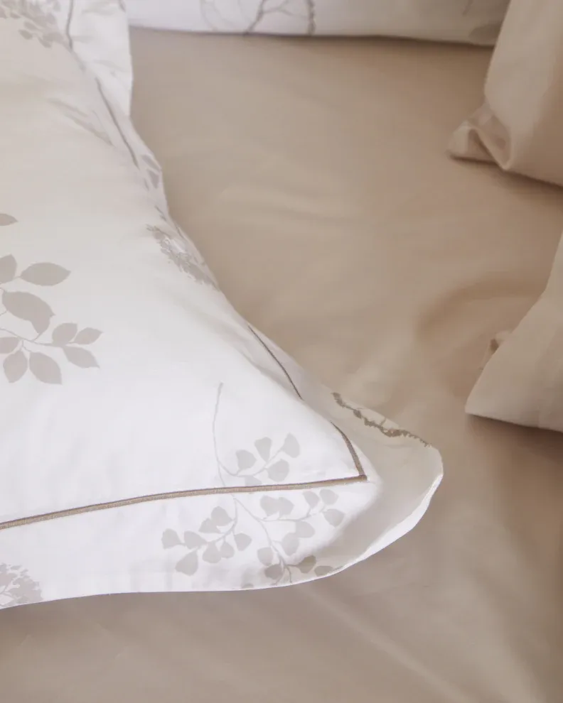 Foxford Mink Meadow Square Pillowcase