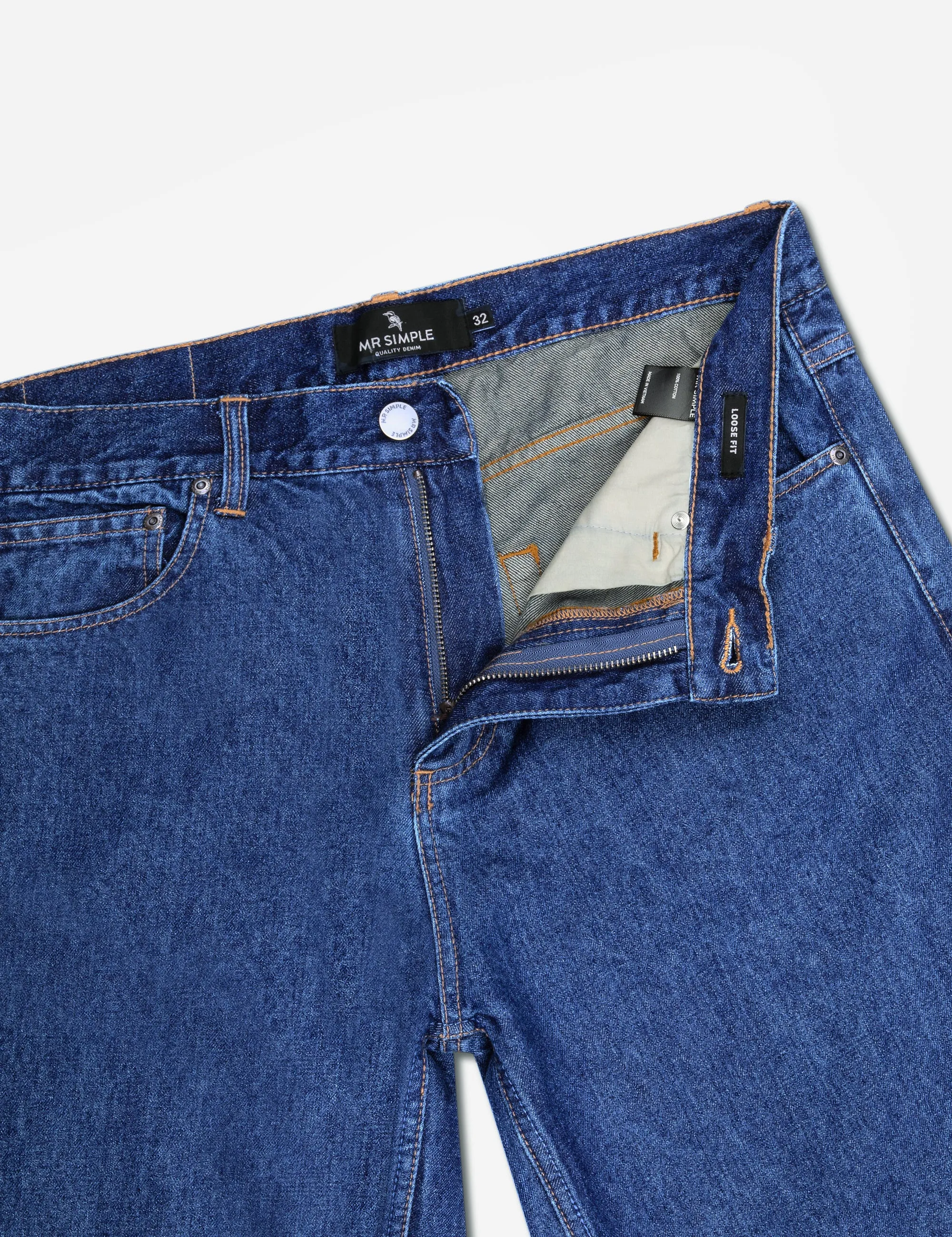 Fresno Loose Fit Denim - Blue Steel