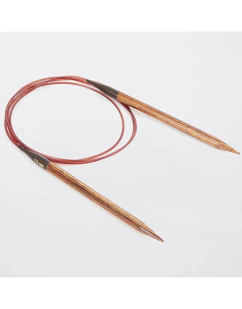 Ginger Fixed Circular Knitting Pins, 40cm x 12mm