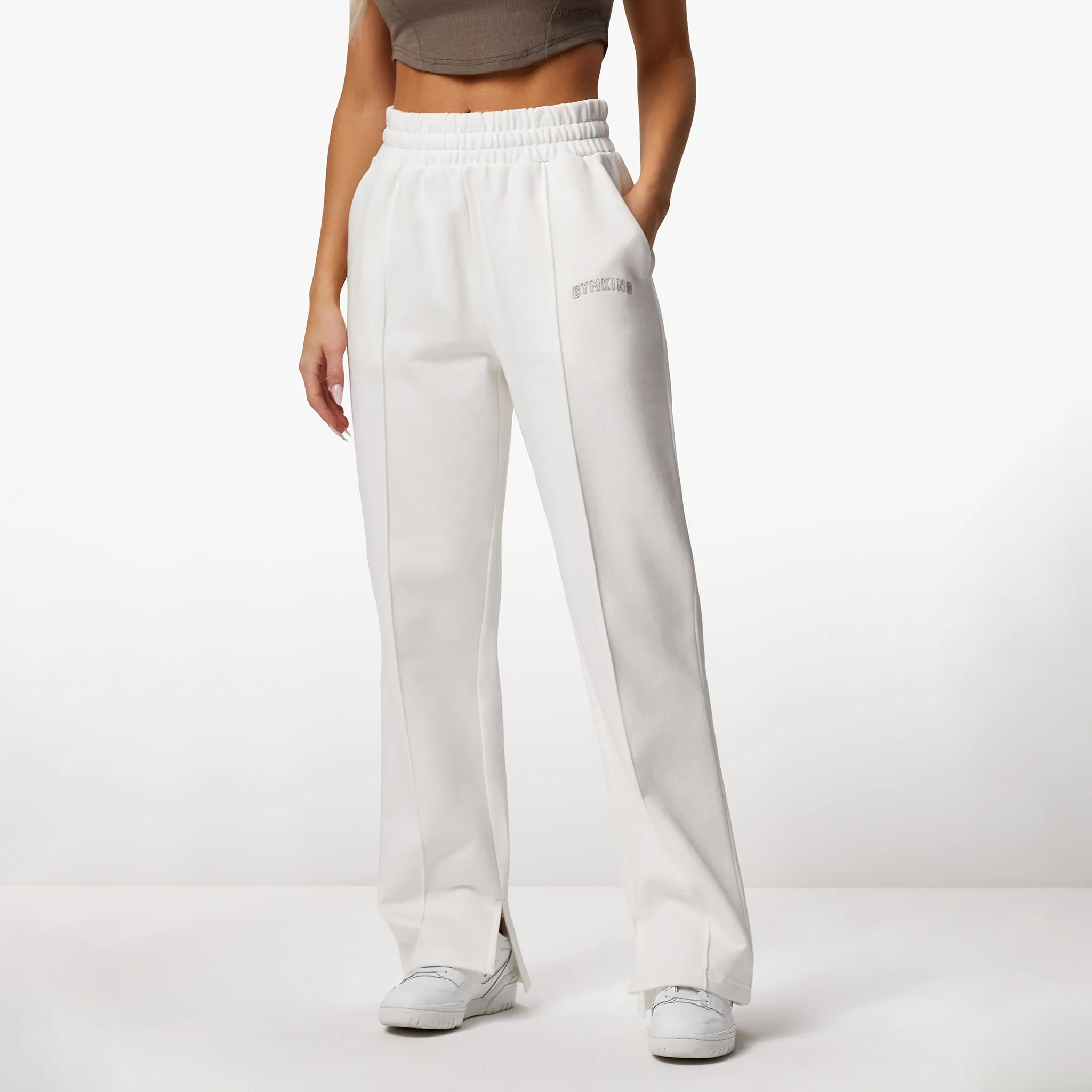 Gym King Refresh Straight Leg Jogger - Cream