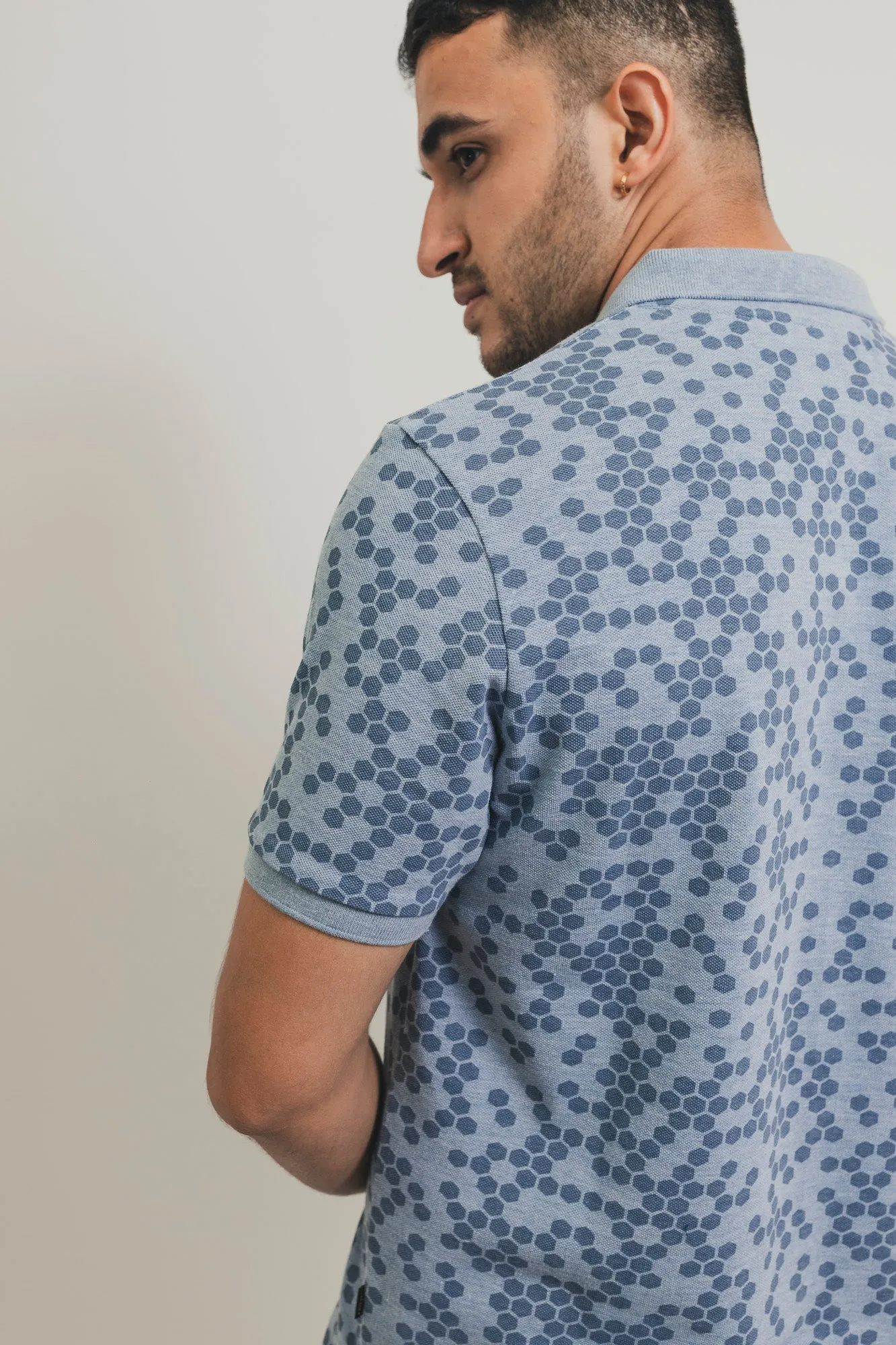 Hex Print Polo