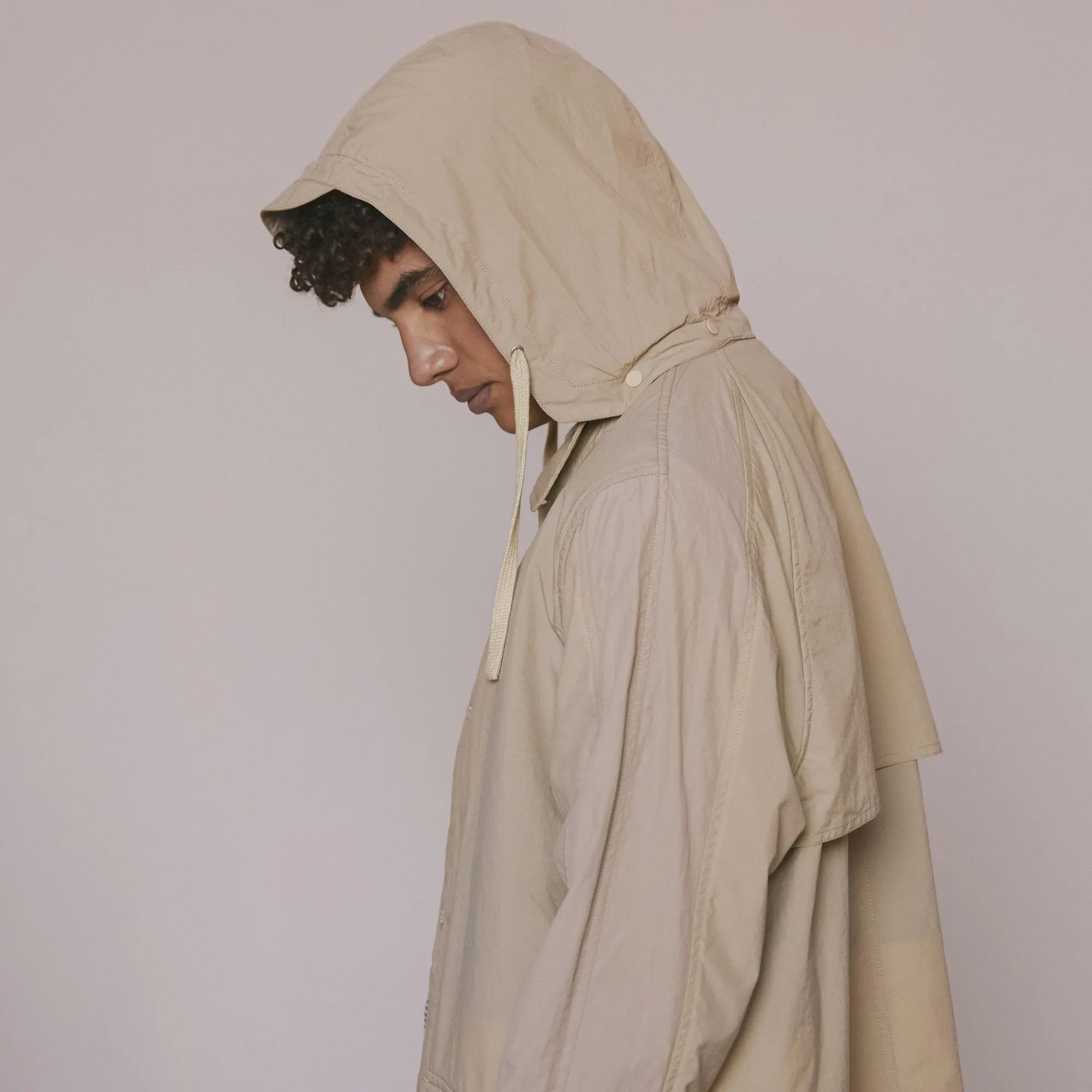 Hooded Mac - Stone