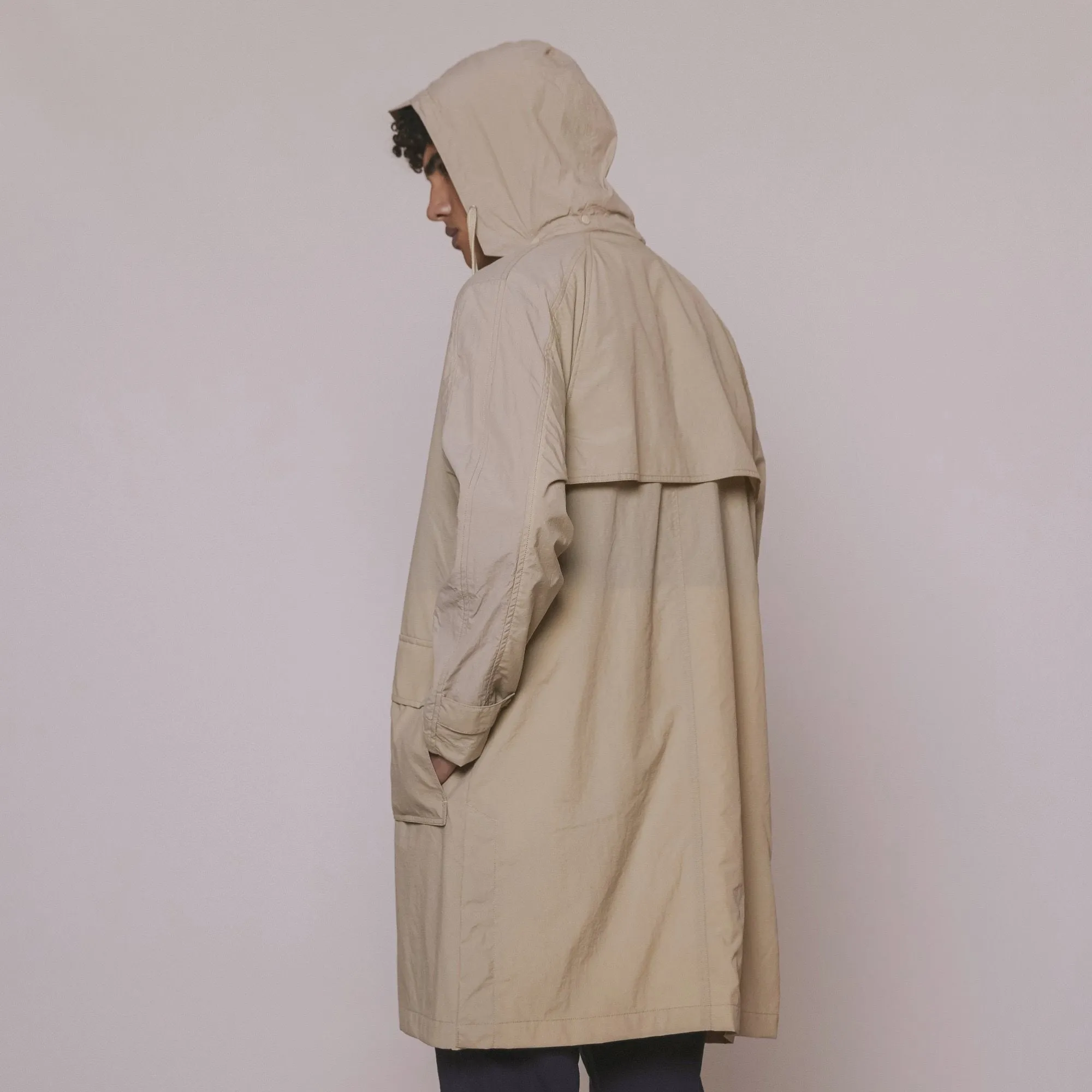 Hooded Mac - Stone
