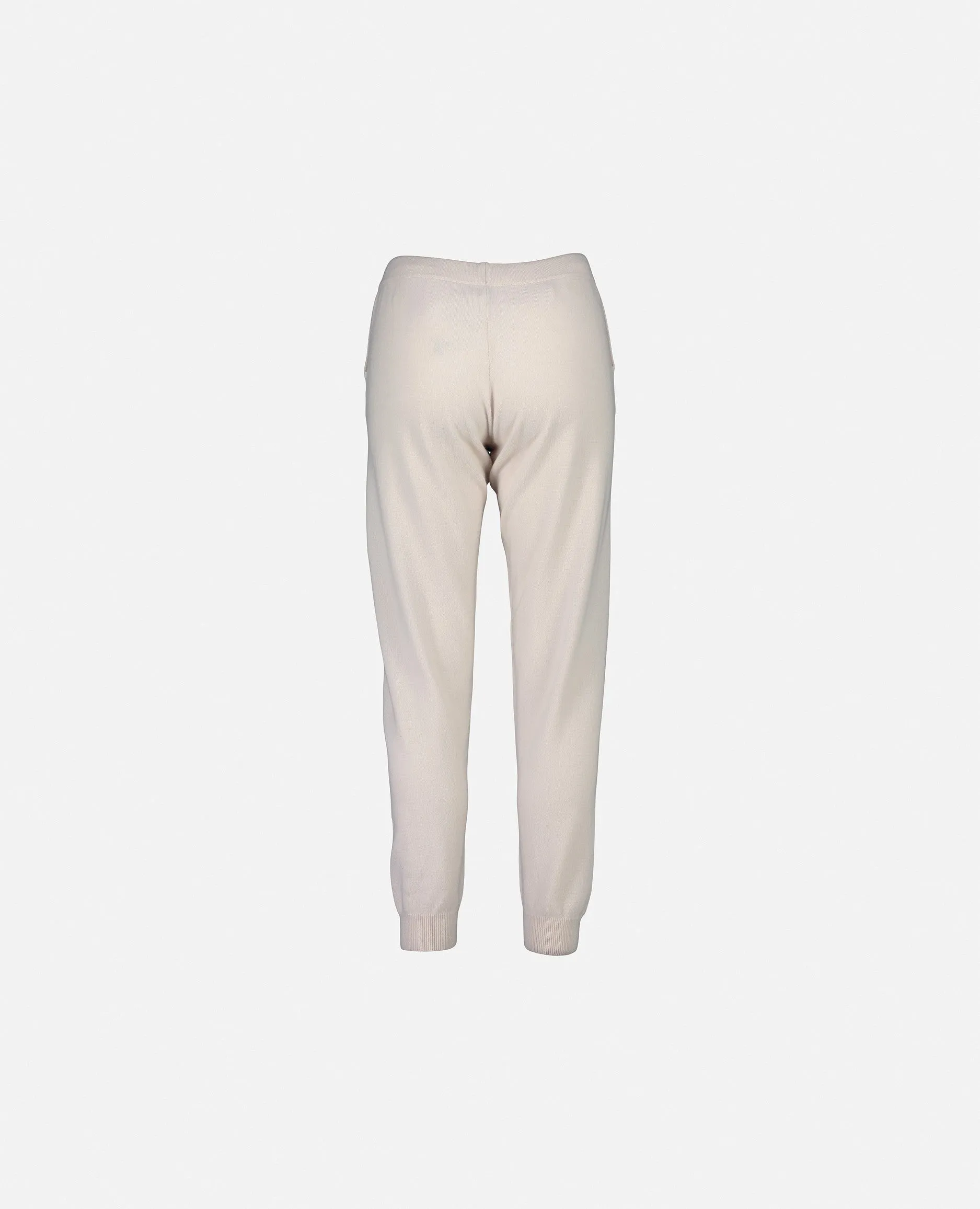 Hosen aus Cashmere-Mischung in Creme - Gerade Passform
