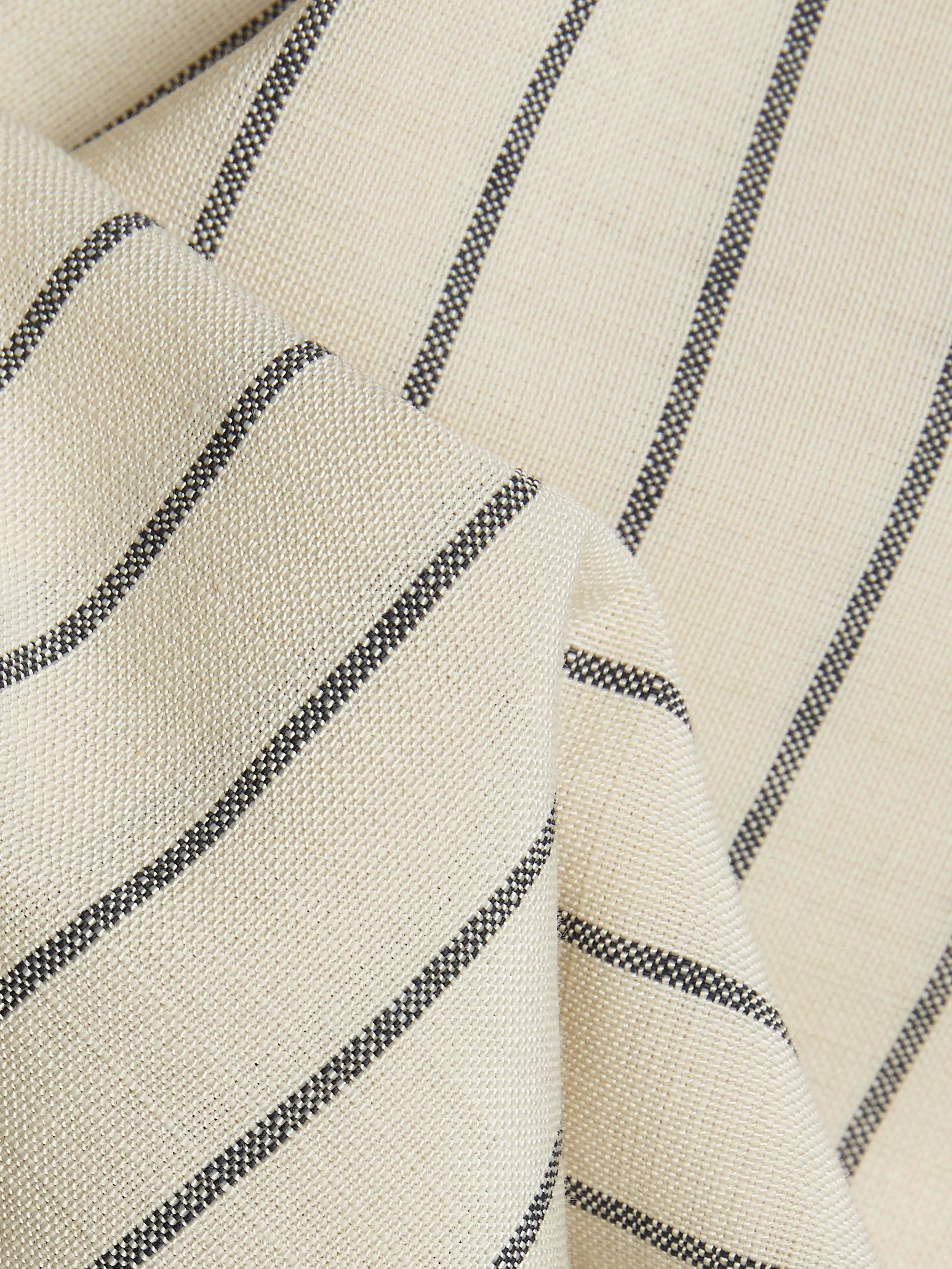 Italian Pinstripe Trouser | White