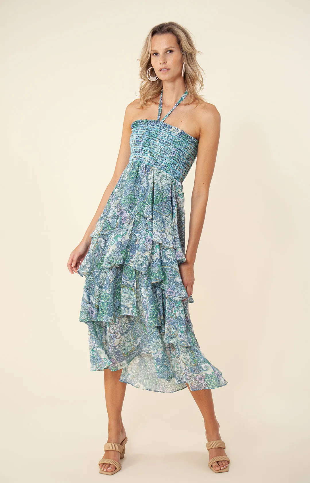 Kestrel Chiffon Smocked Dress