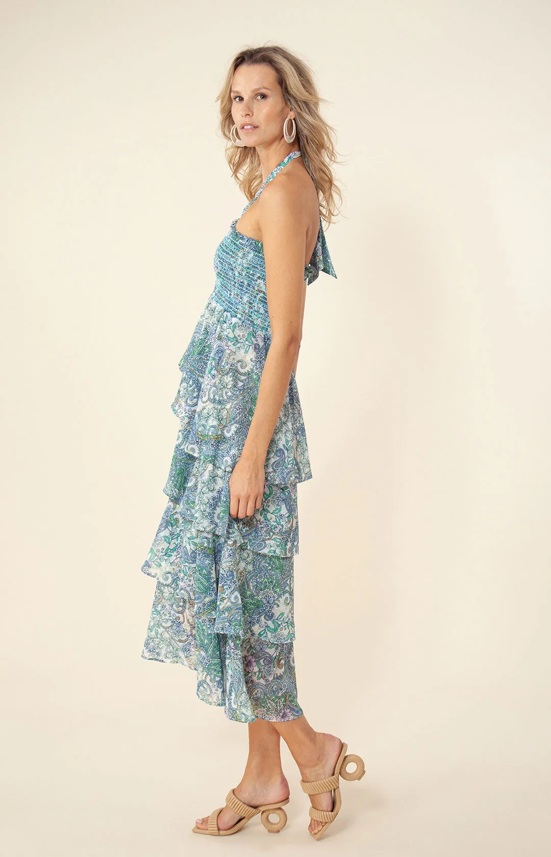 Kestrel Chiffon Smocked Dress