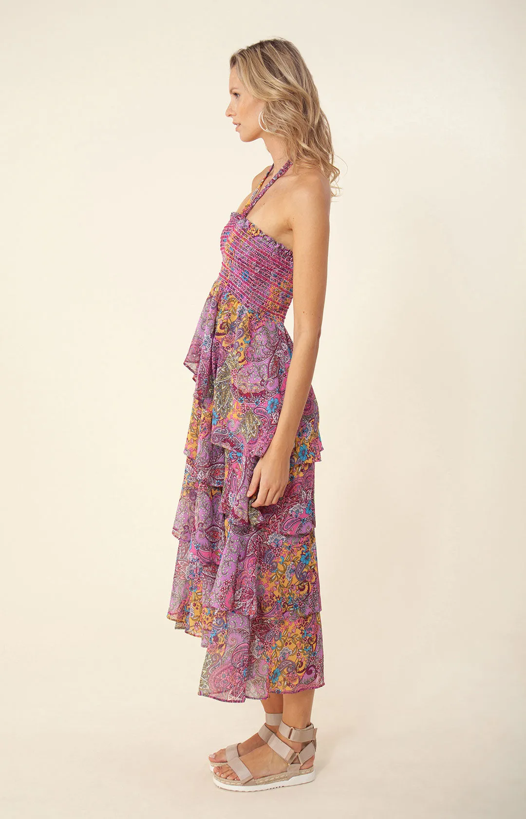 Kestrel Chiffon Smocked Dress