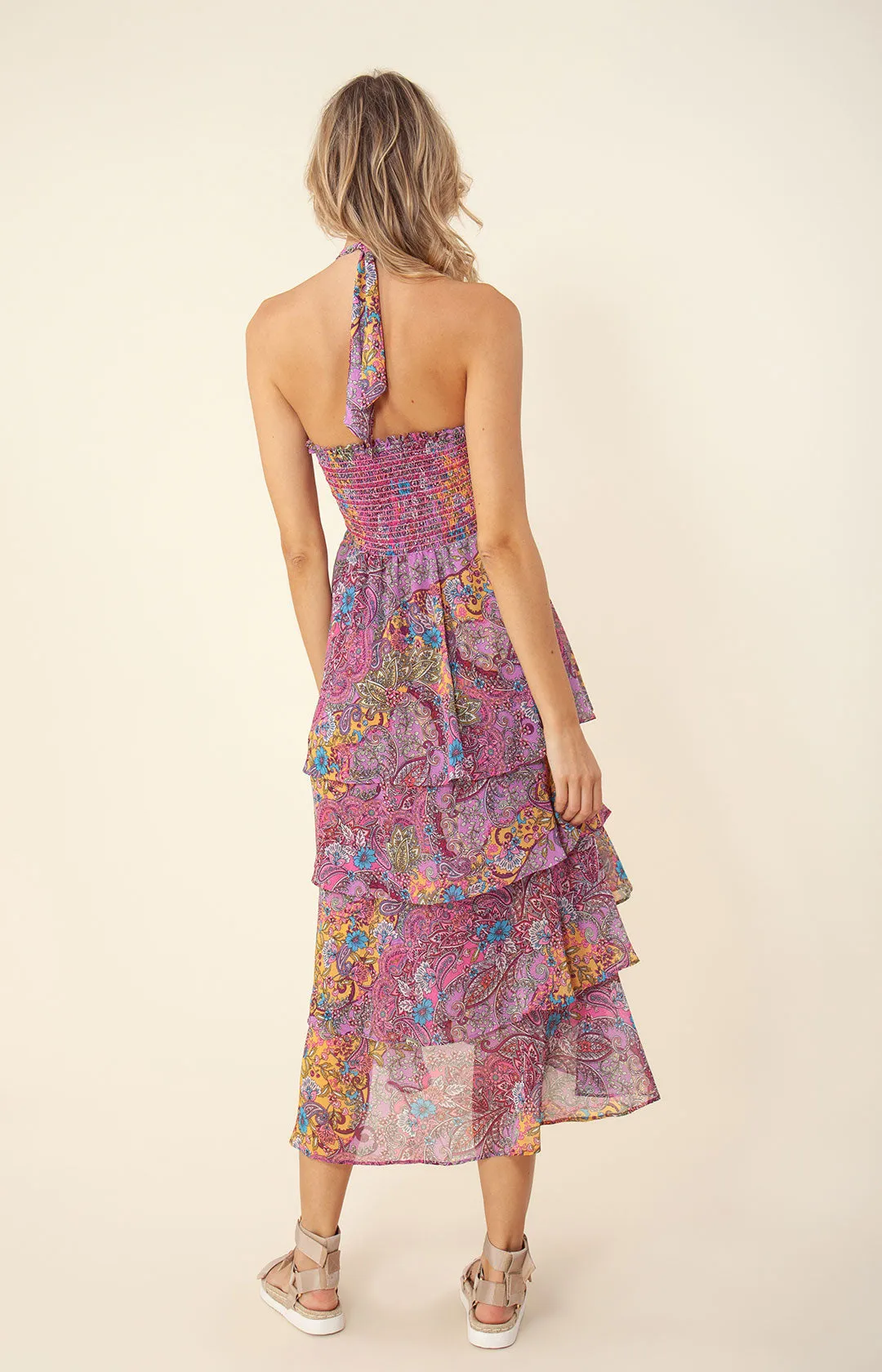 Kestrel Chiffon Smocked Dress