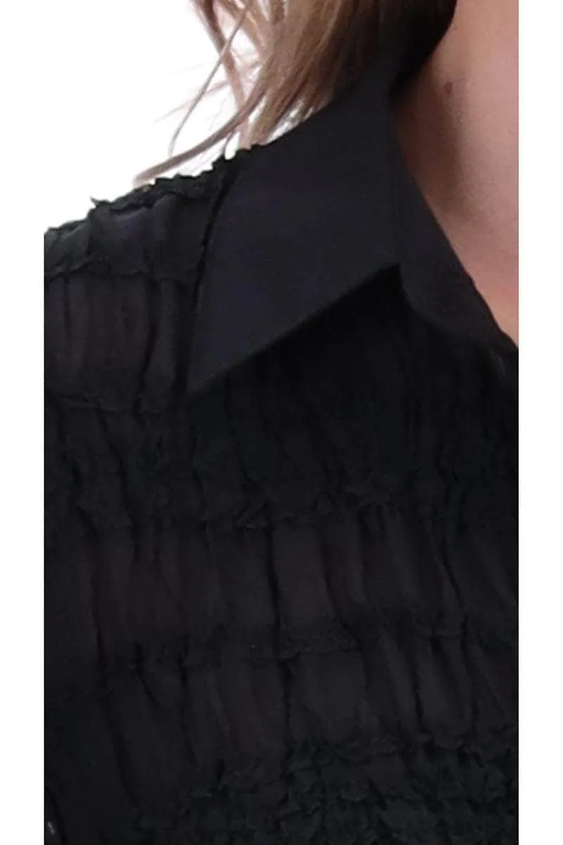 Kristen Shirt Black Chiffon