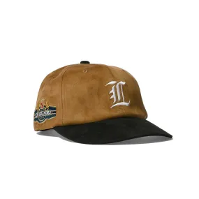 Lafayette Faux Suede Strapback Cap Beige