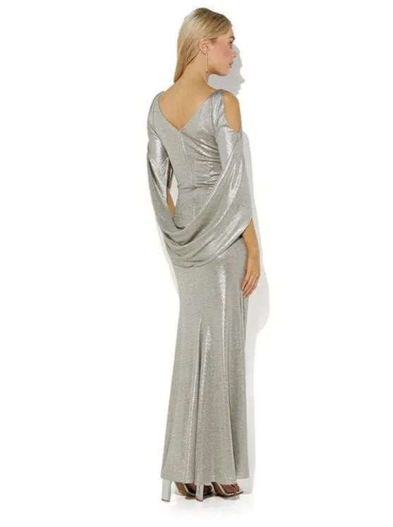 Lana Mink Metallic Gown