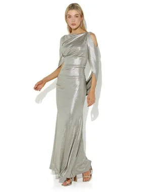 Lana Mink Metallic Gown