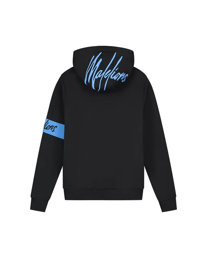 Malelions Junior Captain Hoodie | Black/Cobalt